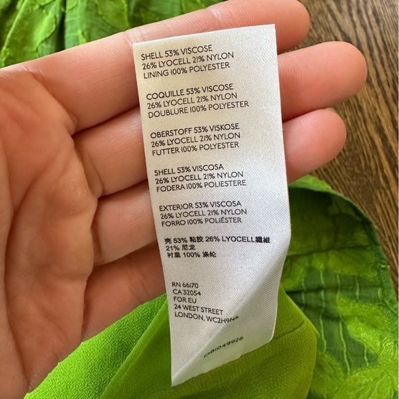 Maeve by Anthropologie Green Patterned Tank Top Size 12 - Picture 2 of 8